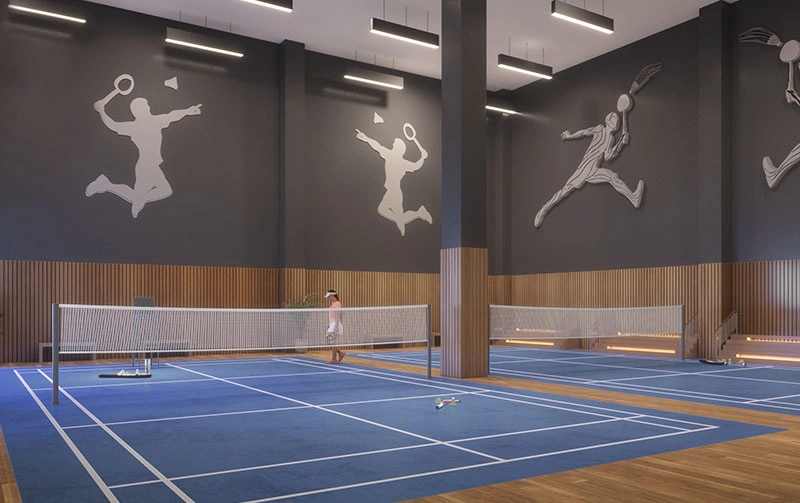 Amphitheatre in clubhouse of premium apartments Kelambakkam for entertainment and community events