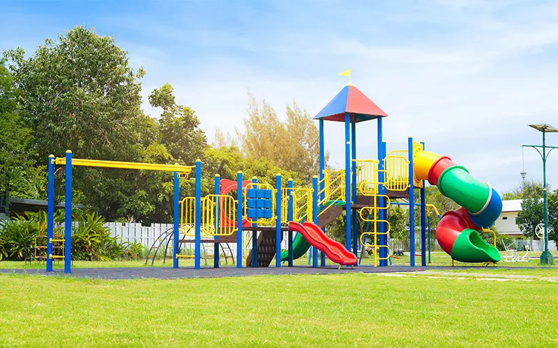 Kids play area in premium apartments Kelambakkam ensuring family-friendly environment for flat for sale buyers