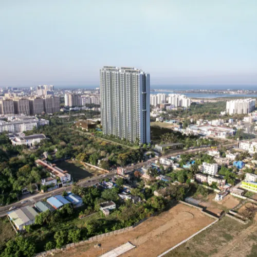 Interior gallery of premium apartments in Kelambakkam showcasing luxury finishes in flats for sale