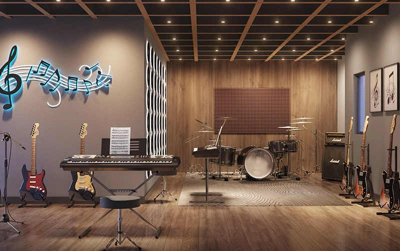 Aerial yoga studio in premium apartments Kelambakkam offering wellness amenities for 2 BHK and 3BHK flats residents